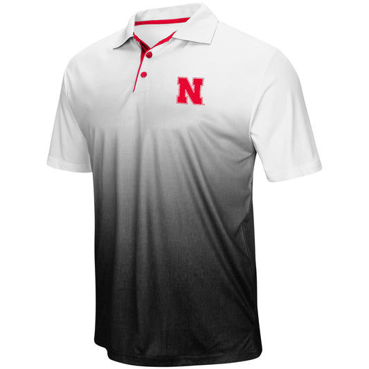 Men's Colosseum Heathered Gray Nebraska Huskers Magic Team Logo Polo