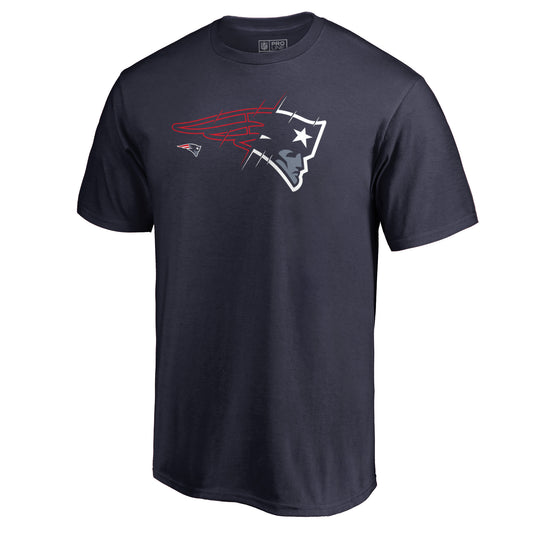 Men's NFL Pro Line Navy New England Patriots X-Ray T-Shirt