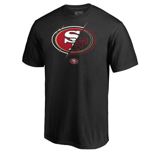 Men's NFL Pro Line Black San Francisco 49ers X-Ray T-Shirt