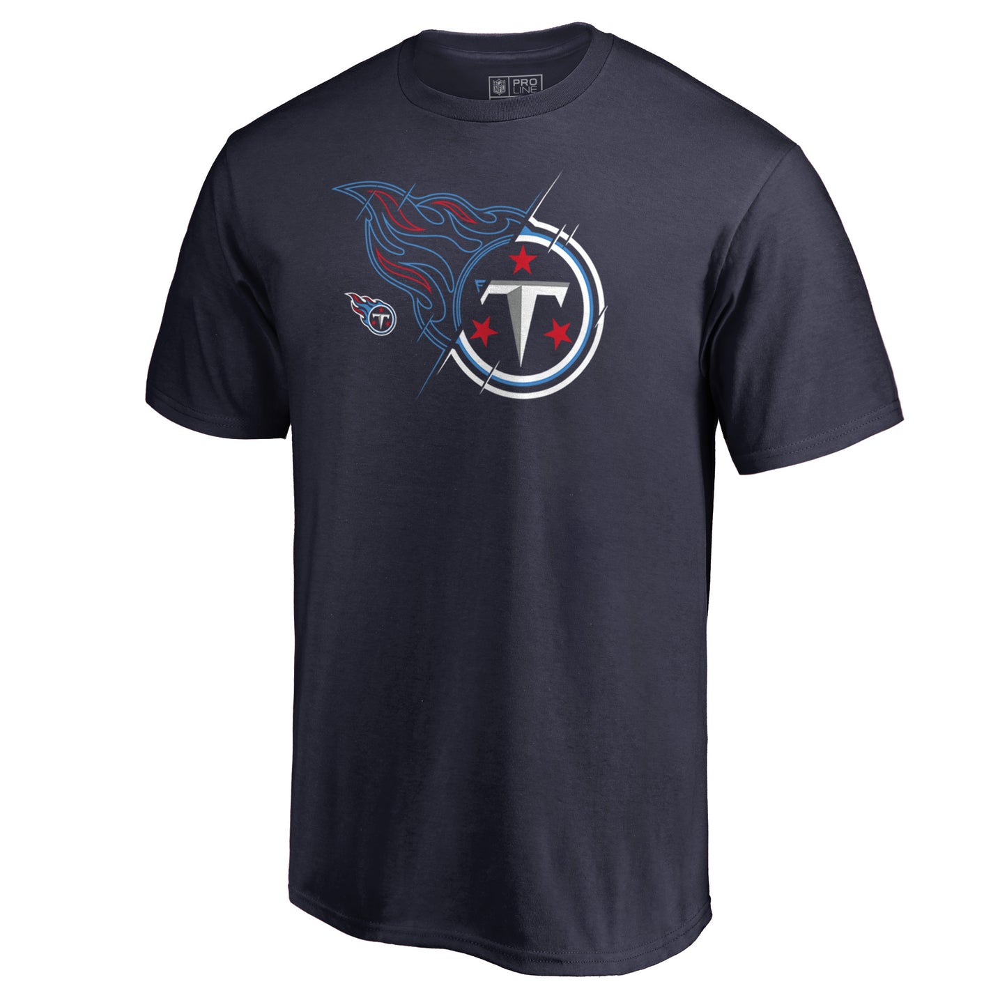 Men's NFL Pro Line Navy Tennessee Titans X-Ray T-Shirt