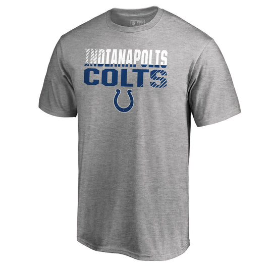 Men's NFL Pro Line Ash Indianapolis Colts Iconic Collection Fade Out T-Shirt