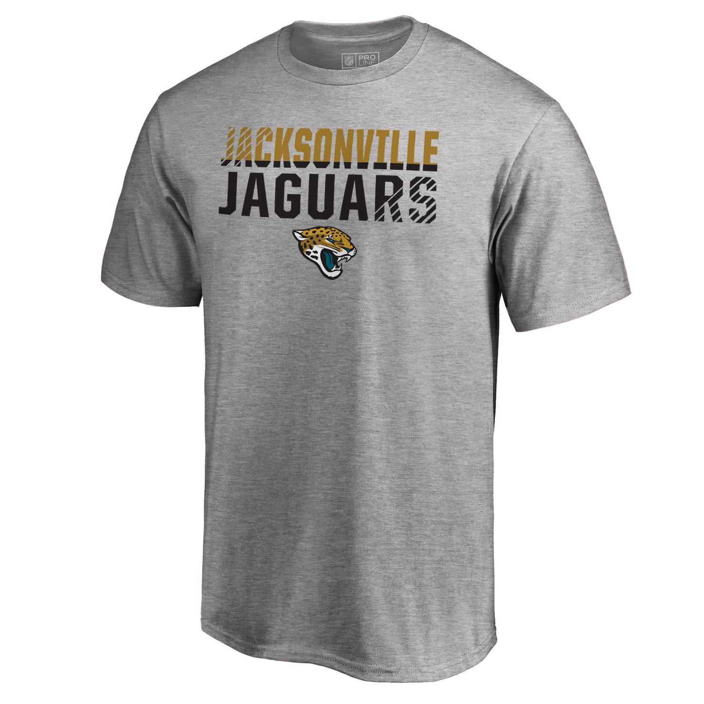 Men's NFL Pro Line Ash Jacksonville Jaguars Iconic Collection Fade Out T-Shirt