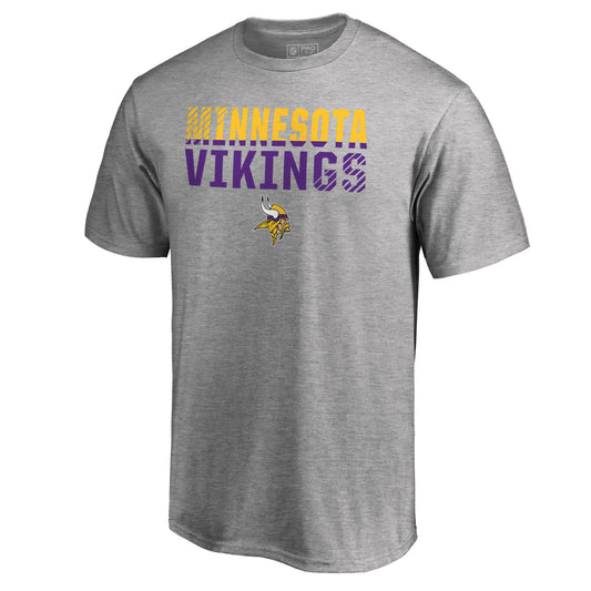 Men's NFL Pro Line Ash Minnesota Vikings Iconic Collection Fade Out T-Shirt