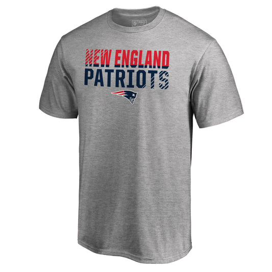 Men's NFL Pro Line Ash New England Patriots Iconic Collection Fade Out T-Shirt