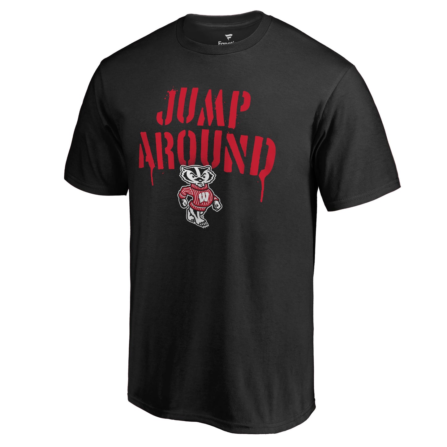 Men's Black Wisconsin Badgers Hometown Collection Jump Around T-Shirt