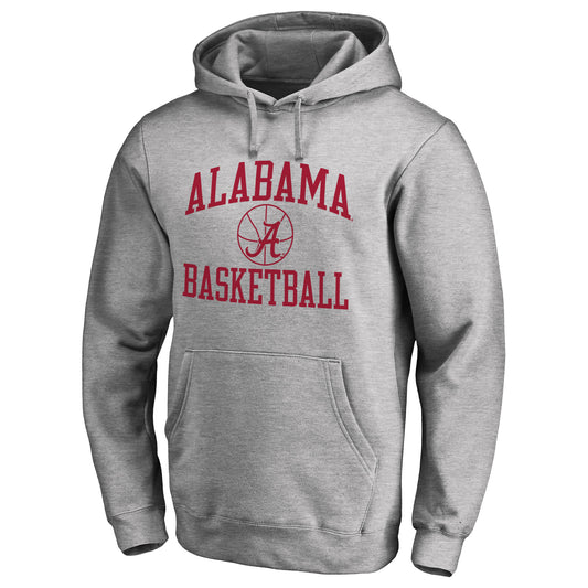 Men's Heathered Gray Alabama Crimson Tide In Bounds Pullover Hoodie