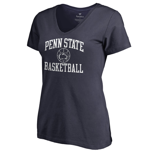 Women's Navy Penn State Nittany Lions In Bounds V-Neck T-Shirt