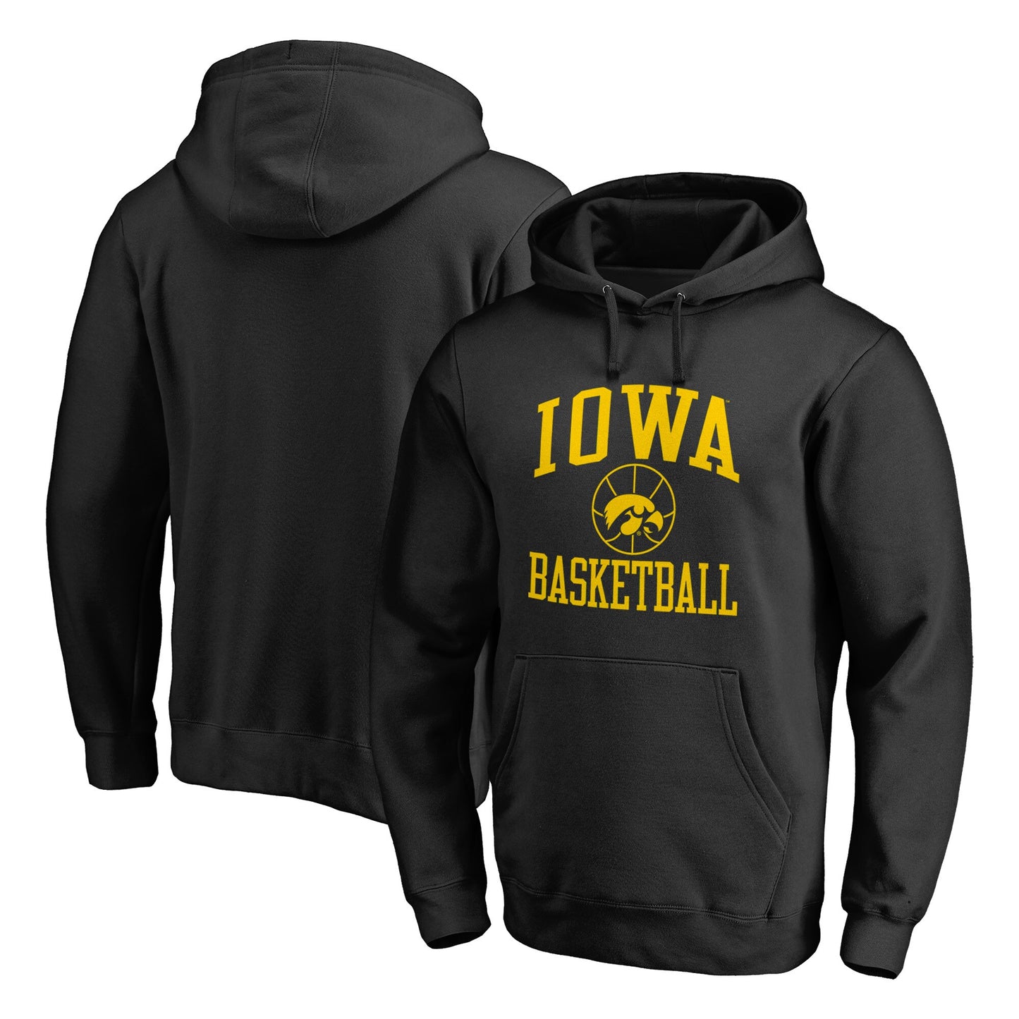 Men's Black Iowa Hawkeyes In Bounds Pullover Hoodie