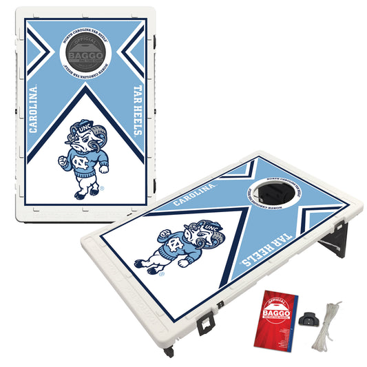 North Carolina Tar Heels 2' x 3' BAGGO Vintage Cornhole Board Set