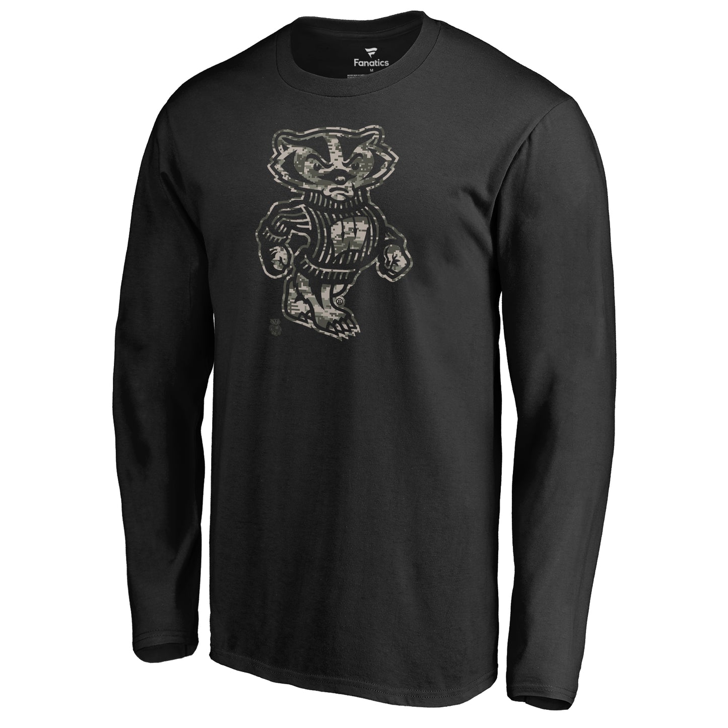 Men's Black Wisconsin Badgers Cloak Long Sleeve T-Shirt