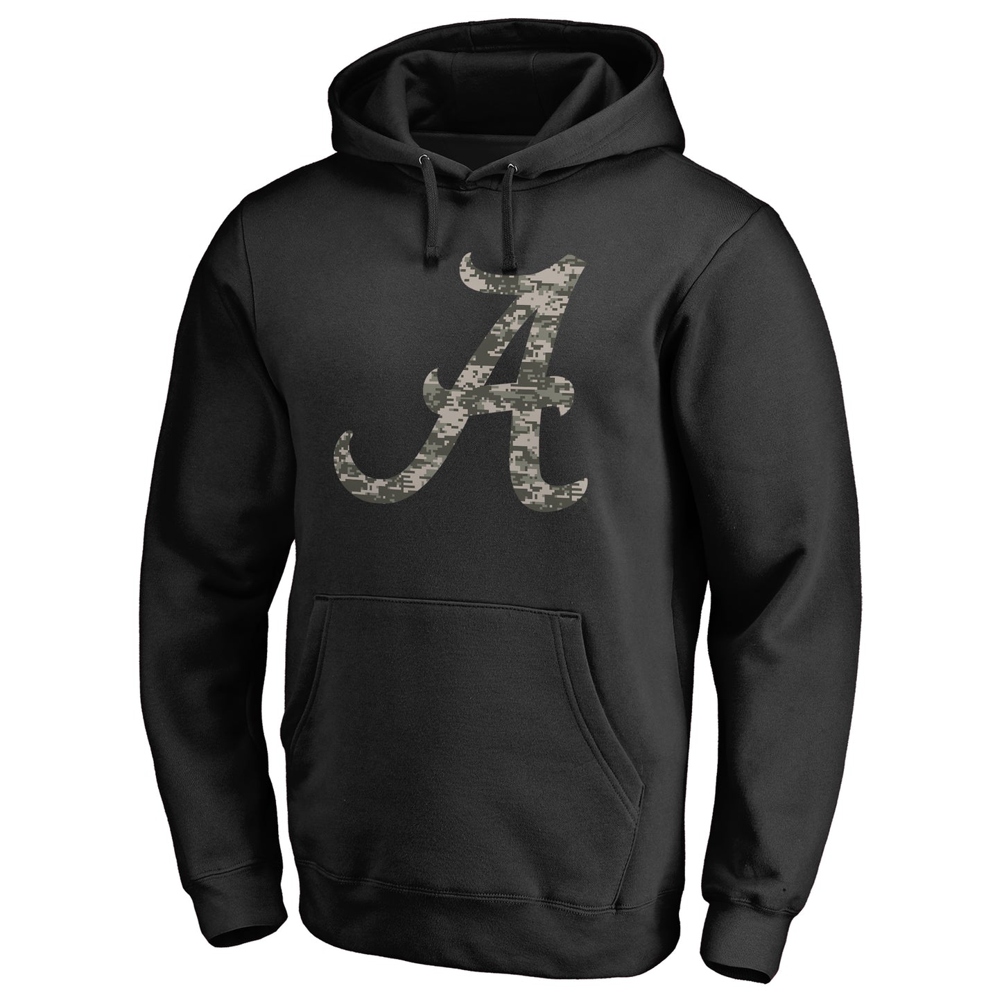 Men's Black Alabama Crimson Tide Camo Cloak Pullover Hoodie