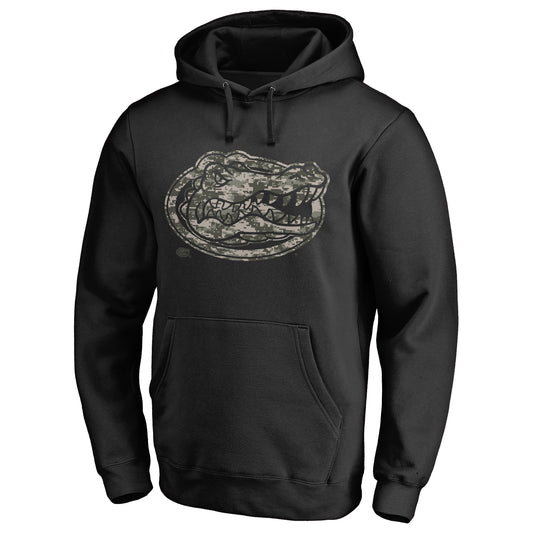 Men's Black Florida Gators Camo Cloak Pullover Hoodie