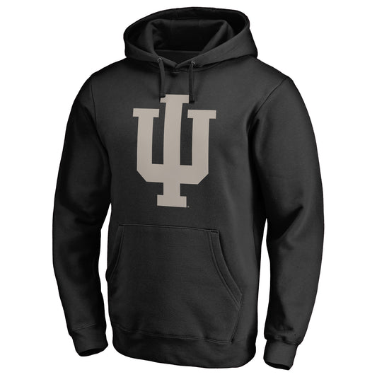 Men's Black Indiana Hoosiers Camo Cloak Pullover Hoodie