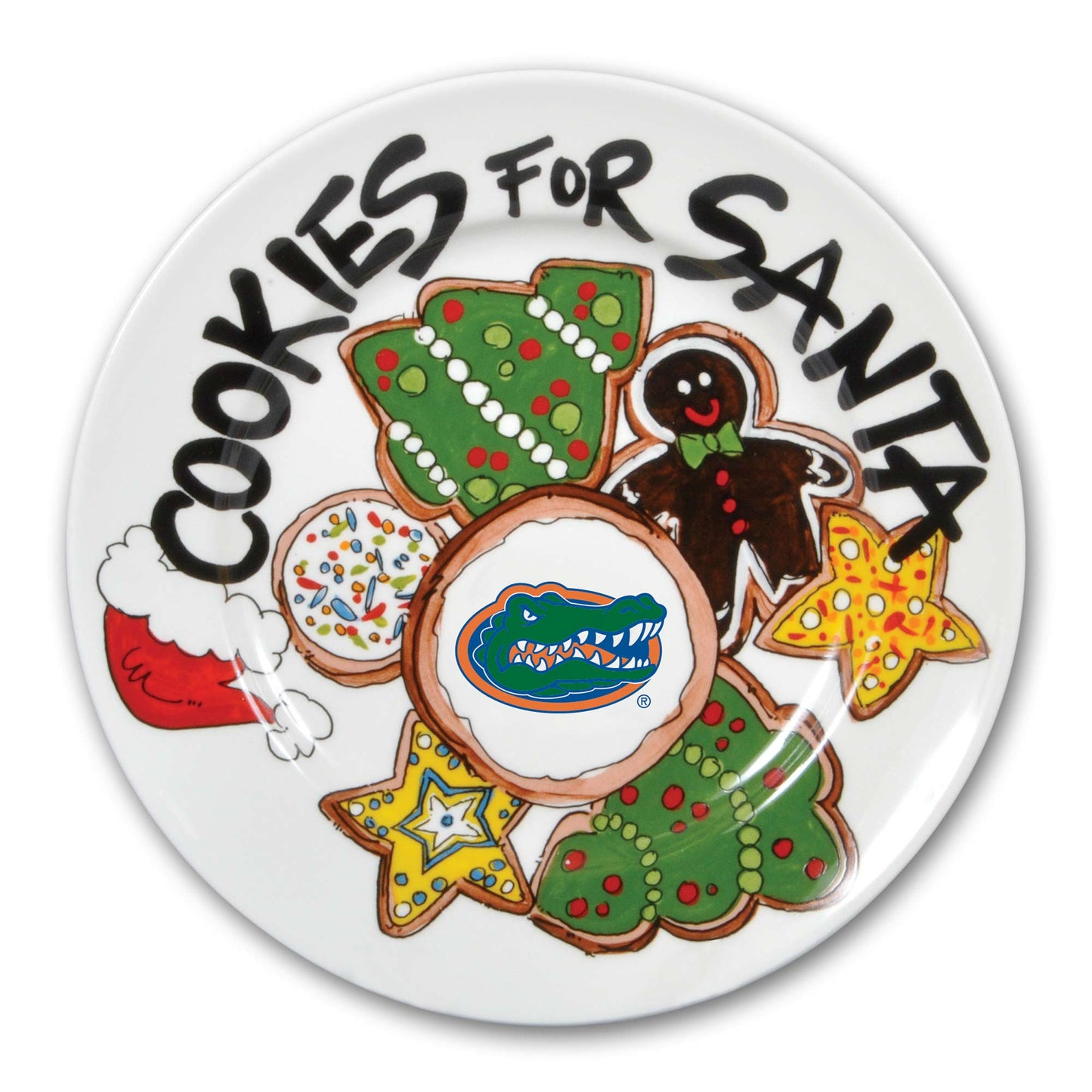 Florida Gators Cookies For Santa Plate