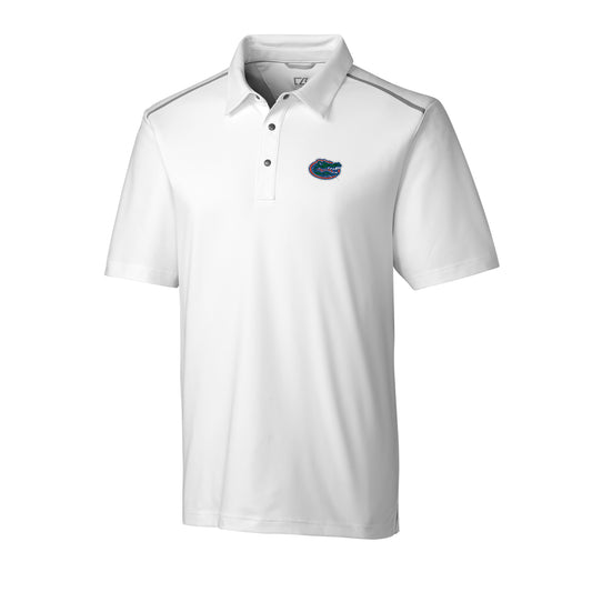 Men's Cutter & Buck White Florida Gators Fusion Polo