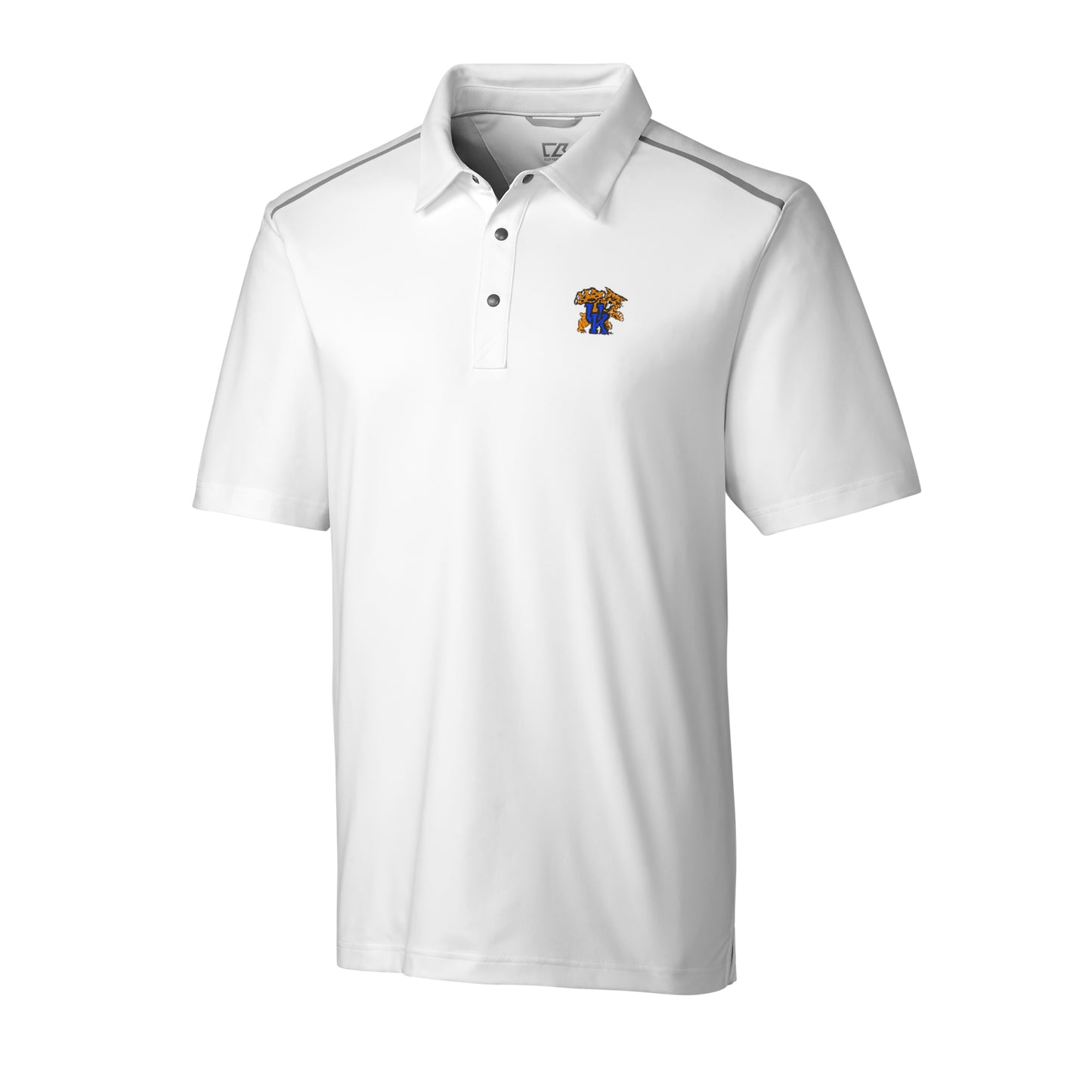 Men's Cutter & Buck White Kentucky Wildcats Fusion Polo