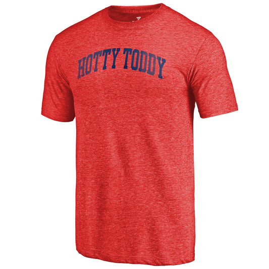 Men's Heathered Red Ole Miss Rebels Arched Battle Cry Tri-Blend T-Shirt