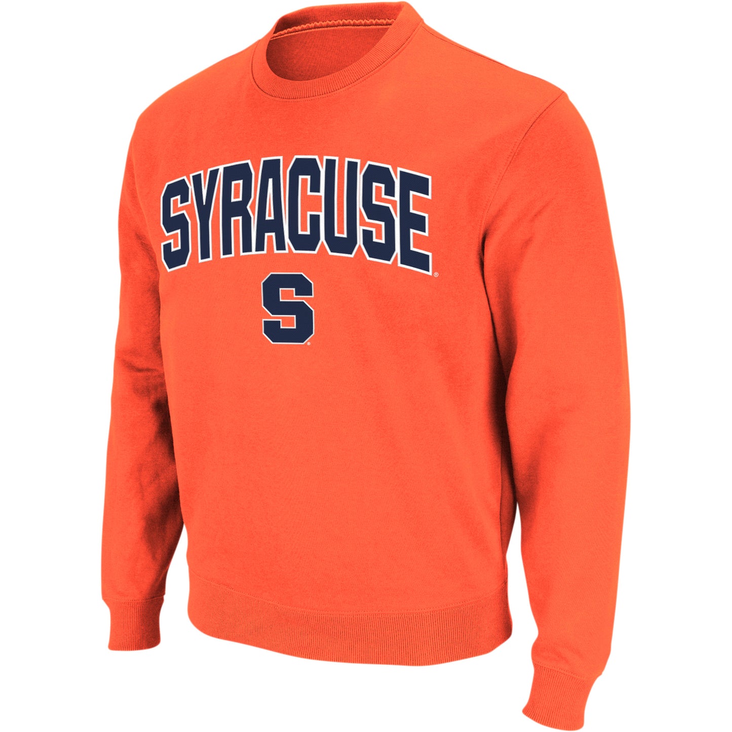 Men's Colosseum Orange Syracuse Orange Arch & Logo Crew Neck Sweatshirt