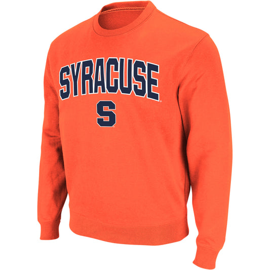 Men's Colosseum Orange Syracuse Orange Arch & Logo Crew Neck Sweatshirt