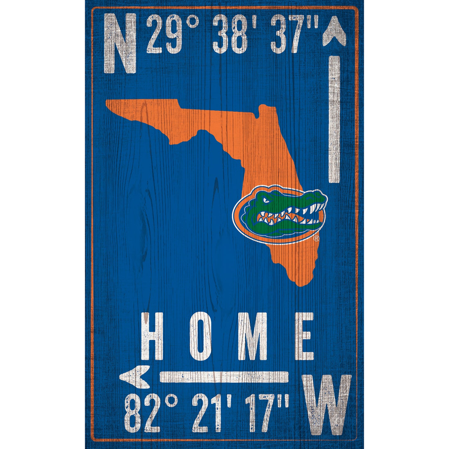 Florida Gators 11" x 19" Coordinate Sign
