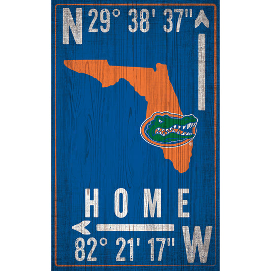 Florida Gators 11" x 19" Coordinate Sign