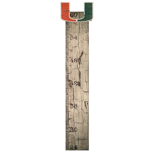 Miami Hurricanes 6" x 36" Growth Chart Sign