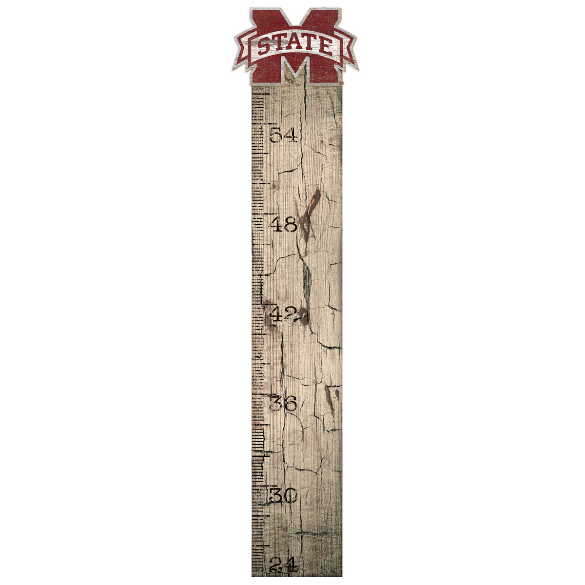 Mississippi State Bulldogs 6" x 36" Growth Chart Sign