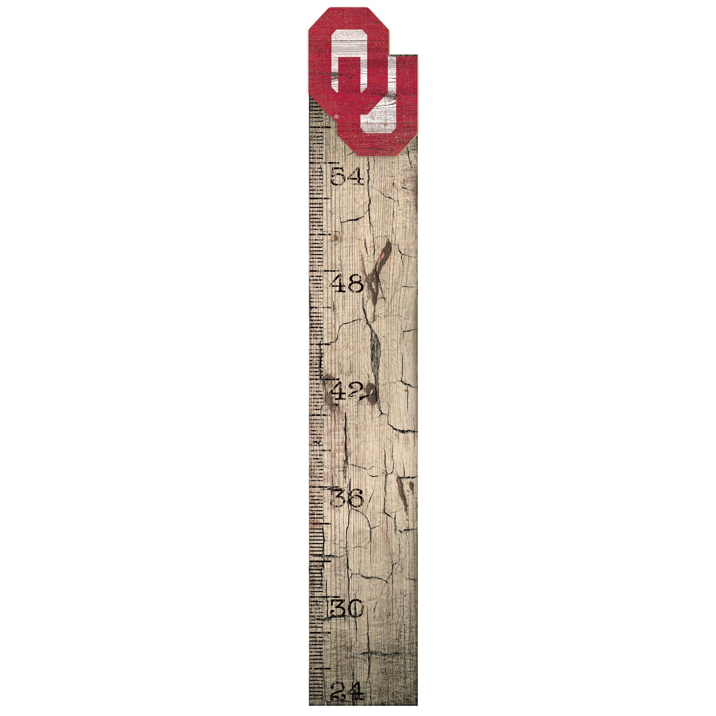 Oklahoma Sooners 6" x 36" Growth Chart Sign