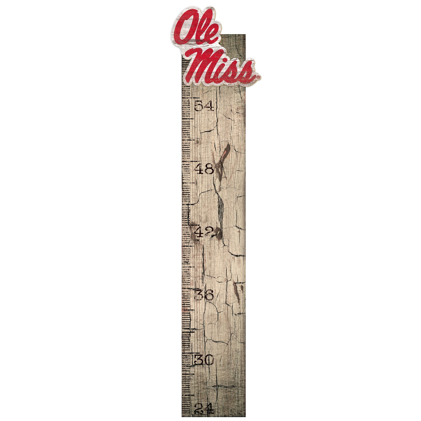 Ole Miss Rebels 6" x 36" Growth Chart Sign