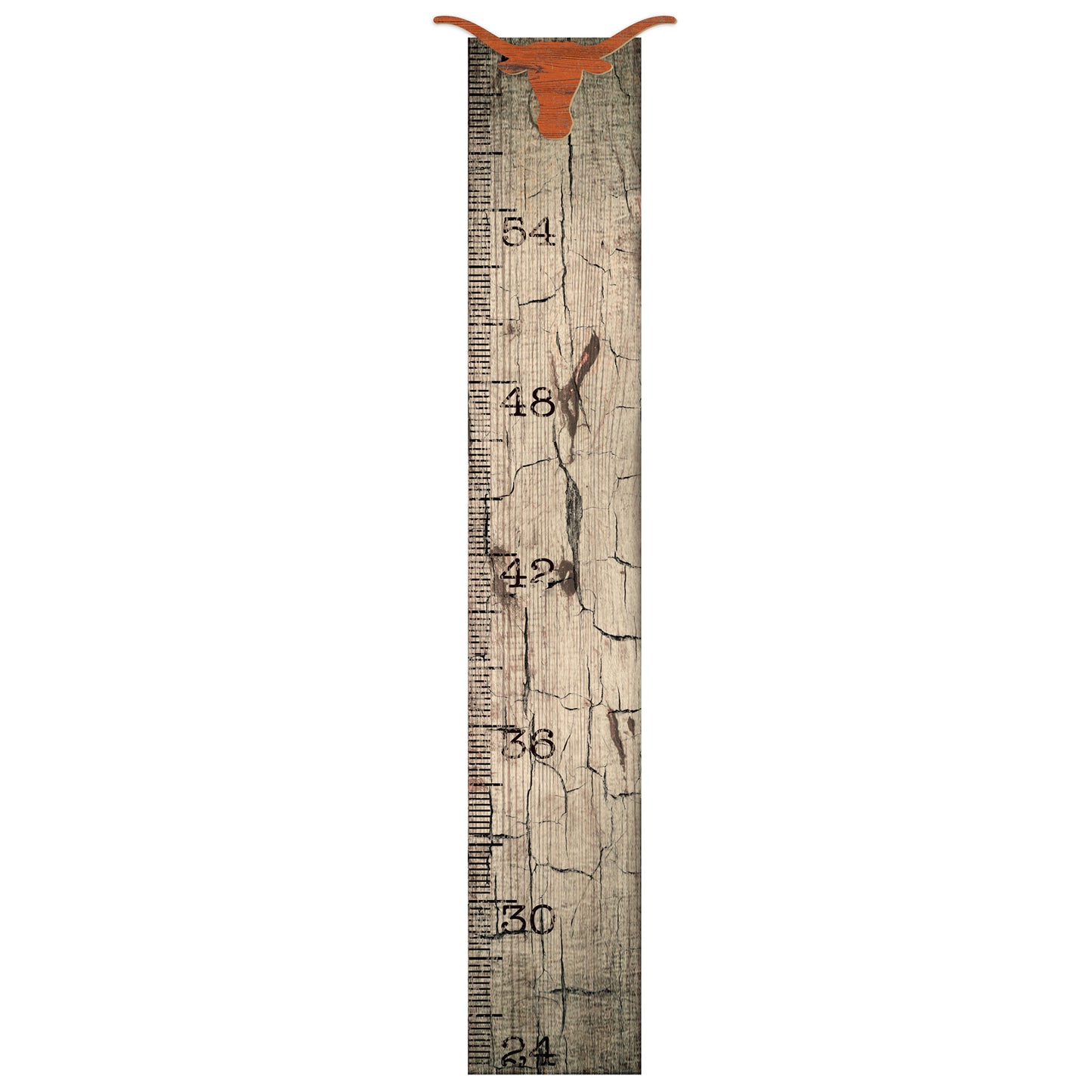 Texas Longhorns 6" x 36" Growth Chart Sign