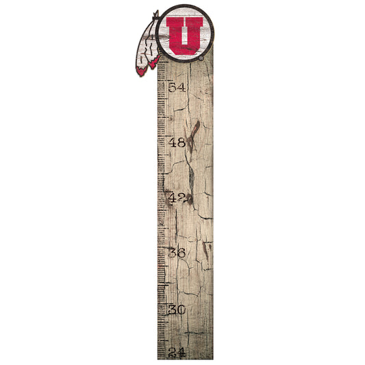 Utah Utes 6" x 36" Growth Chart Sign