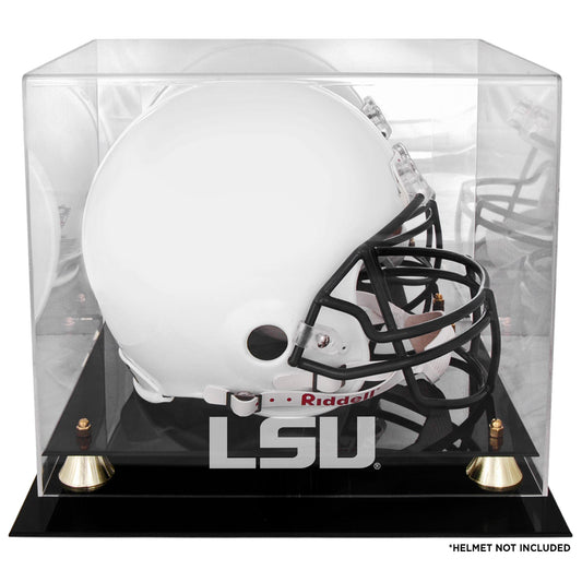 LSU Tigers Golden Classic Logo Helmet Display Case with Mirror Back