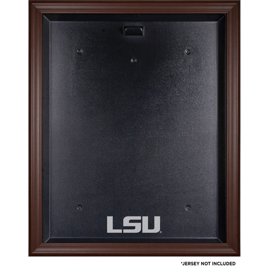 LSU Tigers Brown Framed Logo Jersey Display Case