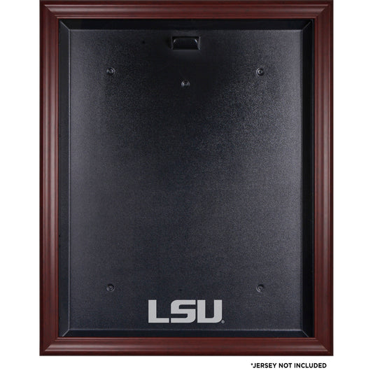 LSU Tigers Mahogany Jersey Logo Display Case with Mirror Back