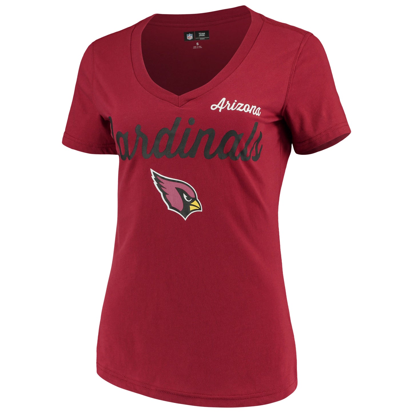 Women's G-III 4Her by Carl Banks Cardinal Arizona Cardinals Post Season V-Neck T-Shirt