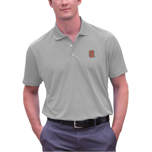 Men's Gray Syracuse Orange Big & Tall Vansport Omega Tech Polo