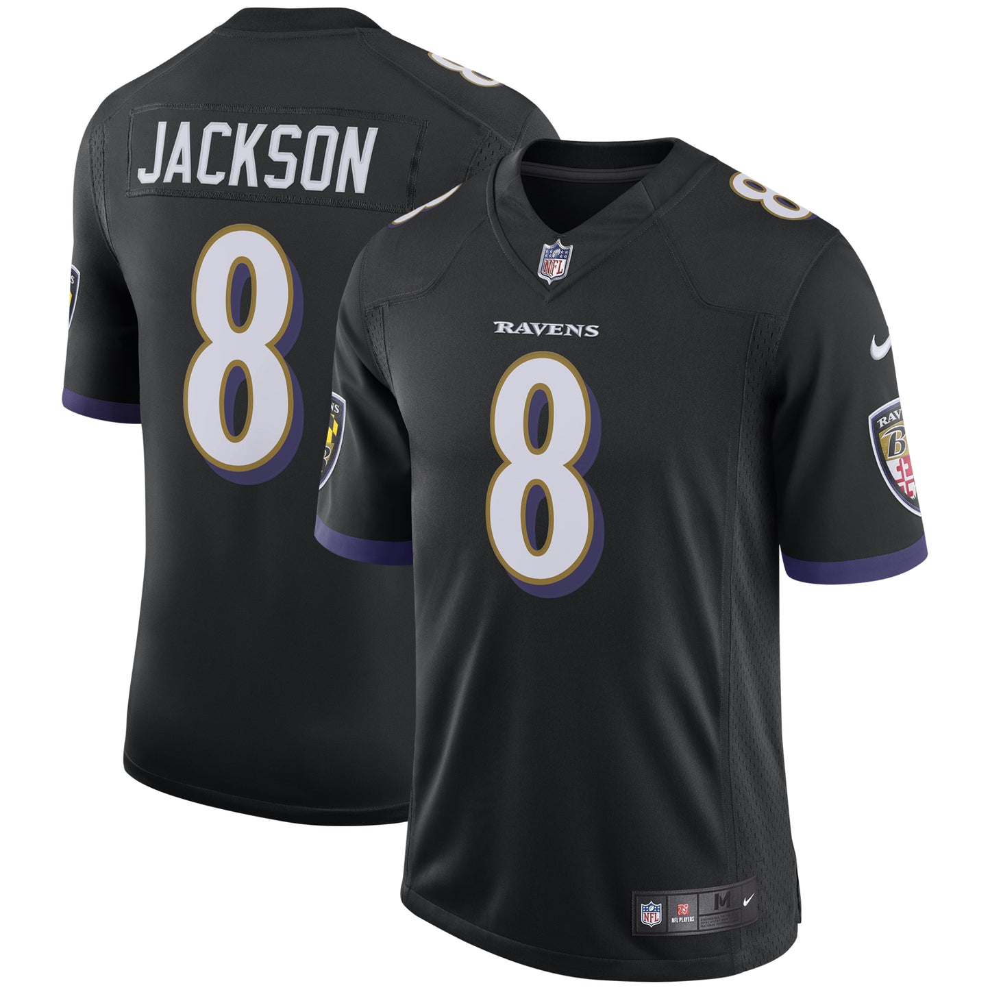 Men's Nike Lamar Jackson Black Baltimore Ravens Speed Machine Limited Jersey