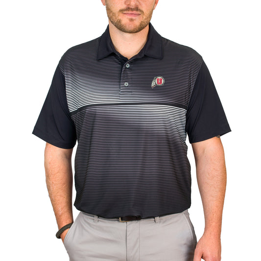 Men's Black Utah Utes Pro Highline Polo