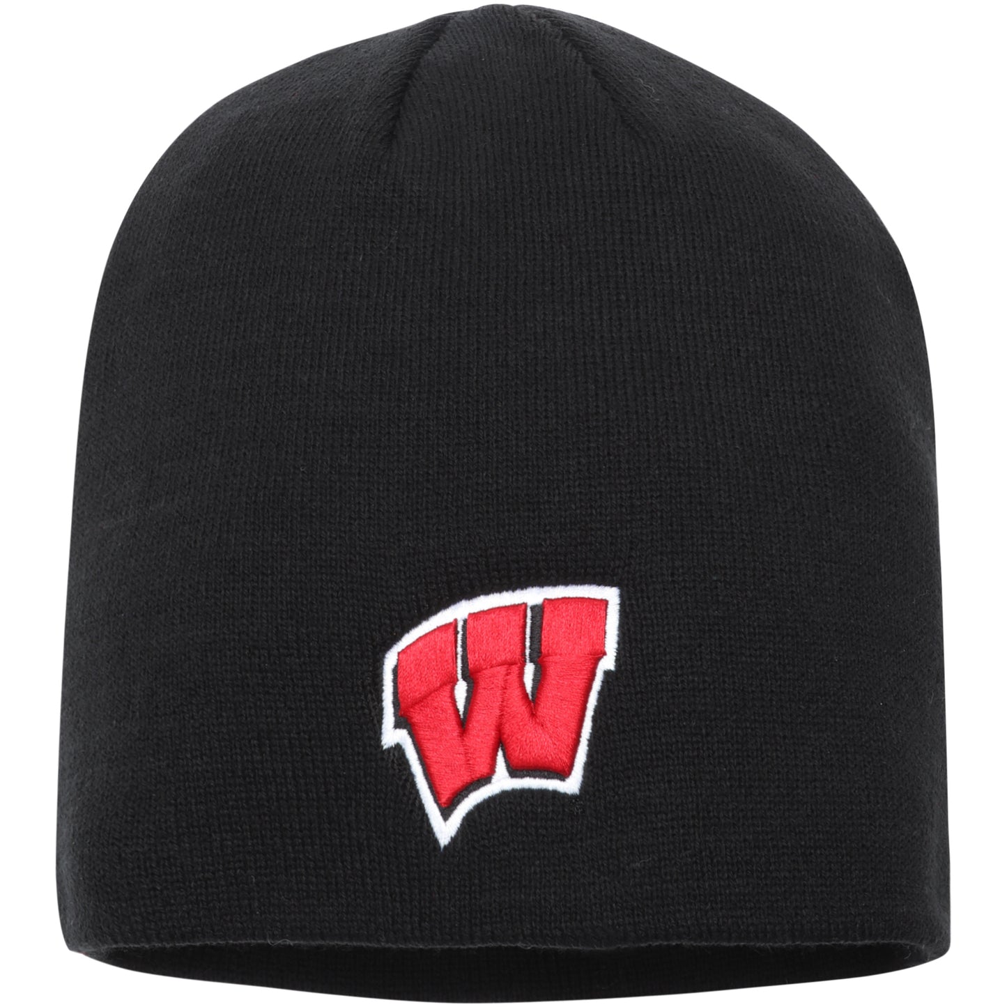 Men's Top of the World Black Wisconsin Badgers EZDOZIT Knit Beanie