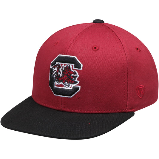 Youth Top of the World Garnet South Carolina Gamecocks Maverick Snapback Adjustable Hat