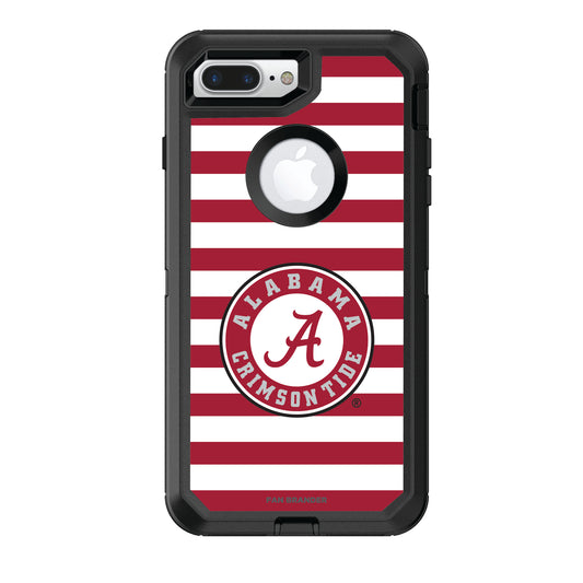 OtterBox Alabama Crimson Tide iPhone 8+/7+ Striped Defender Case