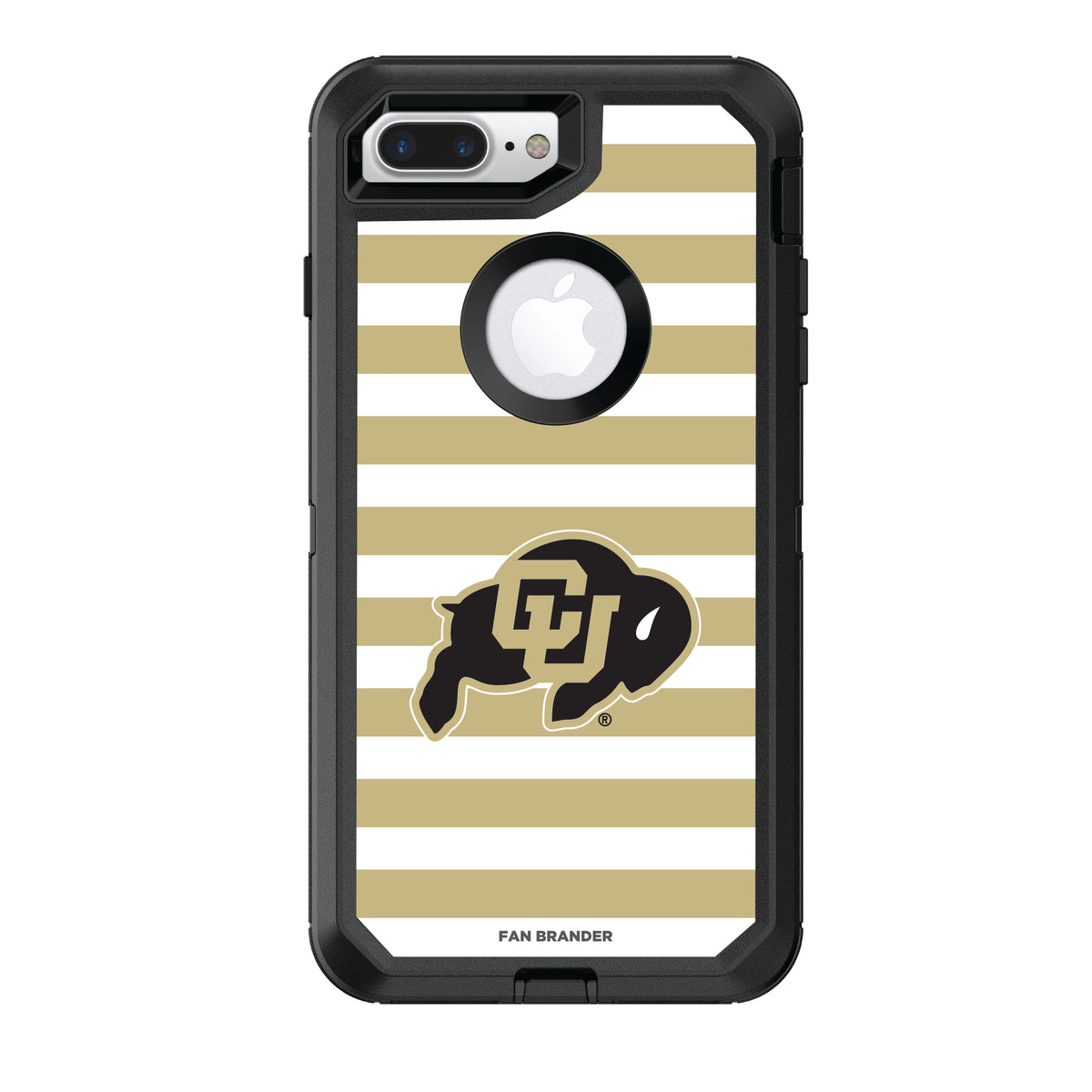 OtterBox Colorado Buffaloes iPhone 8+/7+ Striped Defender Case