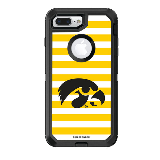 OtterBox Iowa Hawkeyes iPhone 8+/7+ Striped Defender Case