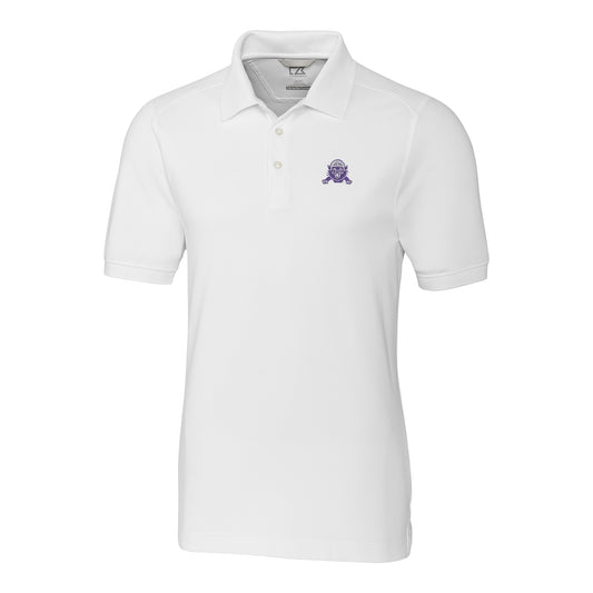 Men's Cutter & Buck White Northwestern Wildcats Big & Tall College Vault Advantage DryTec Tri-Blend Polo