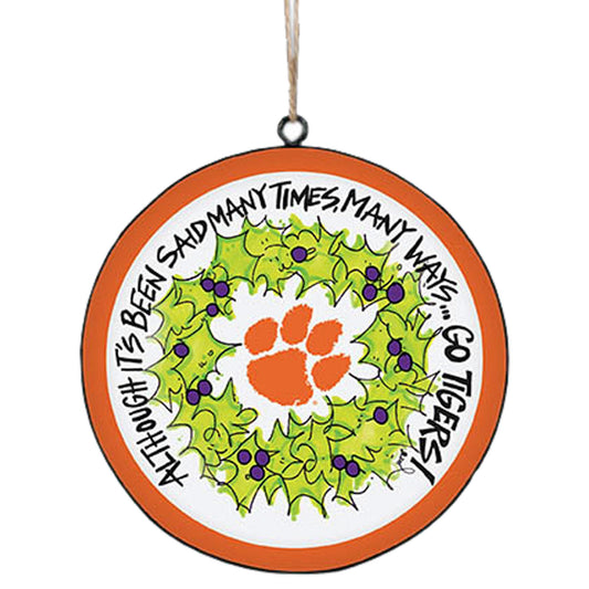 Clemson Tigers Metal Ornament