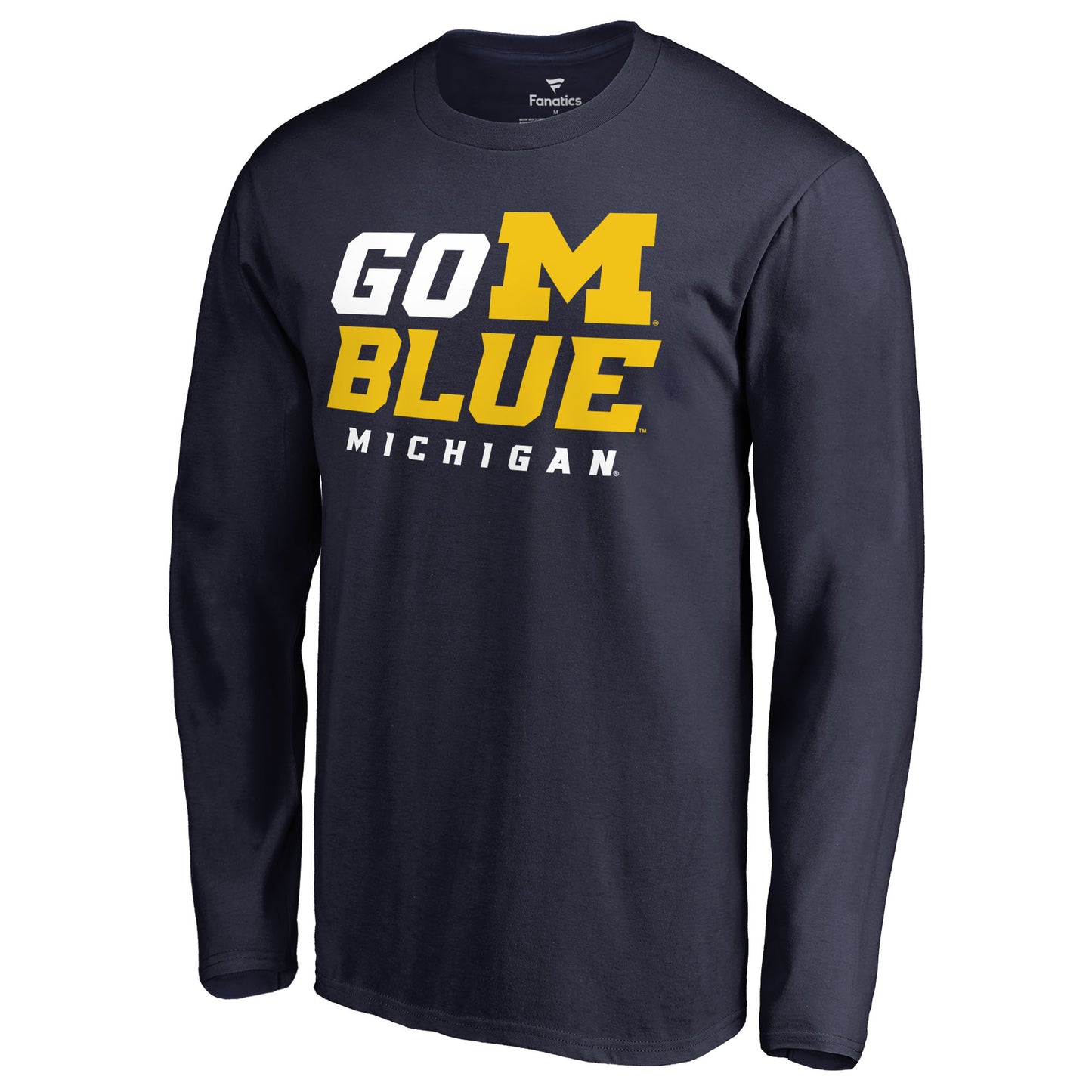 Men's Navy Michigan Wolverines Hometown Collection Go Blue Long Sleeve T-Shirt