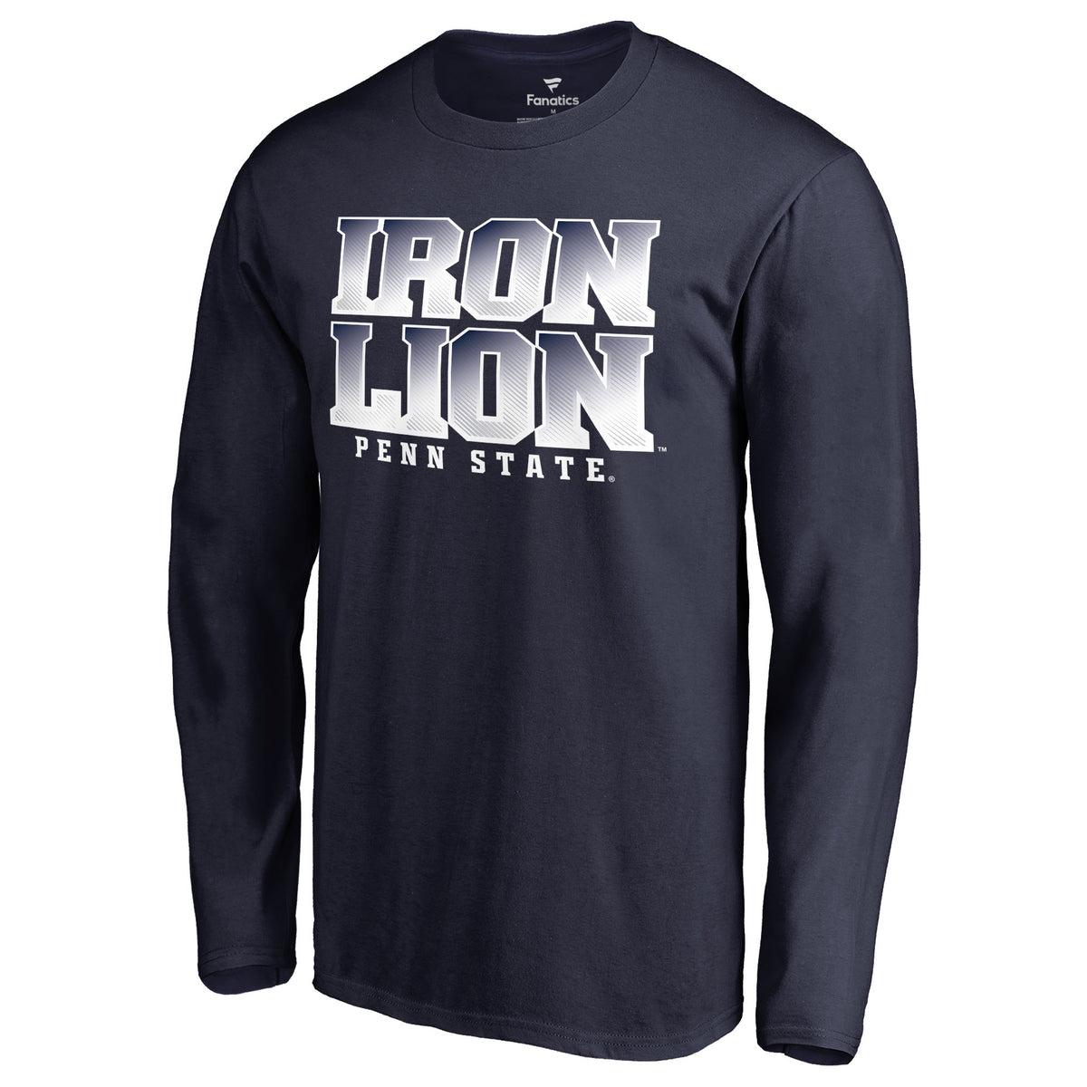 Men's Navy Penn State Nittany Lions Hometown Collection Iron Lion Long Sleeve T-Shirt