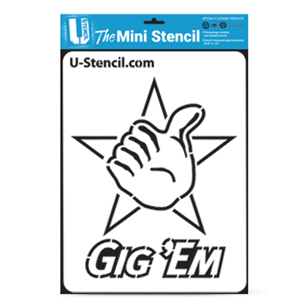 Texas A&M Aggies 11" x 14.5" Alternate Mini Stencil Kit