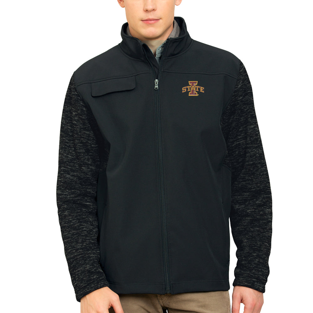 Men's Black Iowa State Cyclones SoHo Full-Zip Jacket