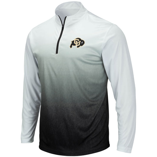 Men's Colosseum Gray Colorado Buffaloes Magic Team Logo Quarter-Zip Jacket